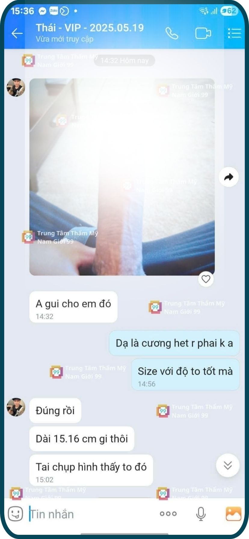Khách hàng hài lòng sau khi làm to